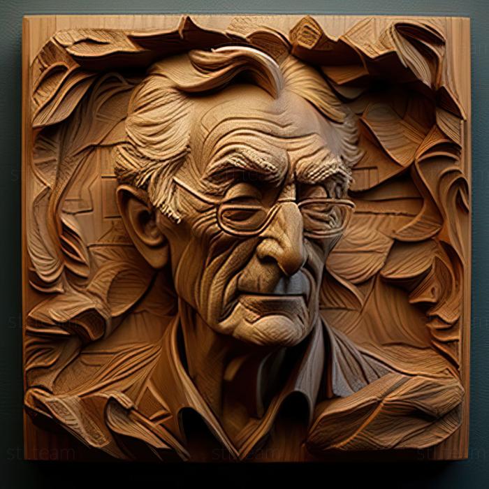 3D модель Джон Комер, американский художник (STL)